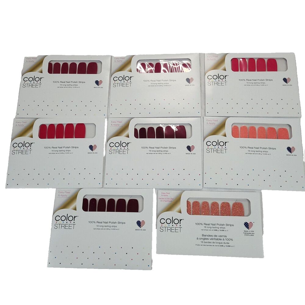 Color Streets Nail Polish Strips Lot of 6 retired